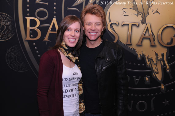 Marie-Hélène Cyr and Jon Bon Jovi in Toronto, Ontario, Canada (November 1, 2013)